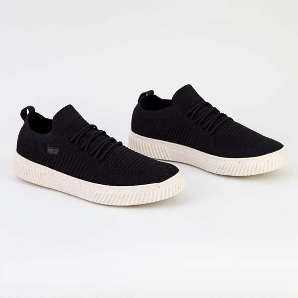 Tênis Masculino Casual Preto em Knit - Actvitta