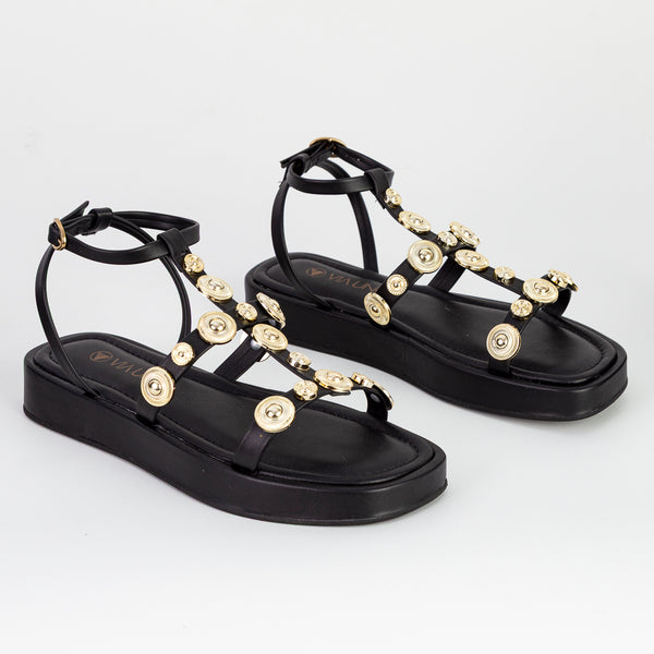 Sandália Feminina Plataforma com Spike - Via Uno