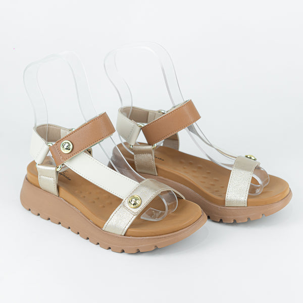 Sandalia Feminina Flat com Tiras - Modare