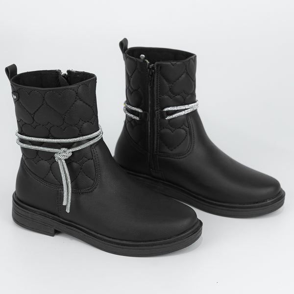 Bota Infantil Feminina com Brilho - World Colors