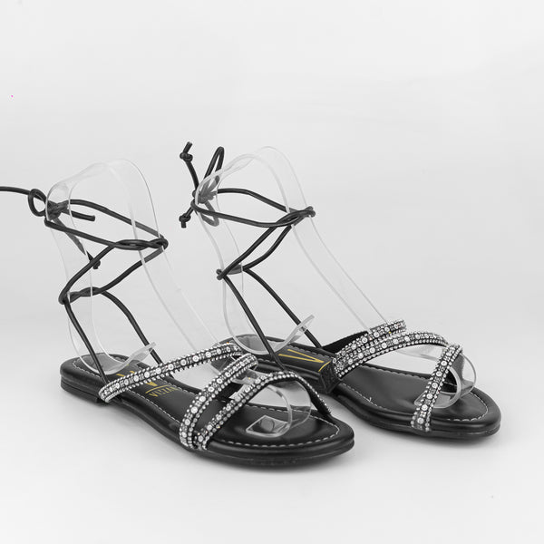 Sandália Feminina Com Strass - Vizzano