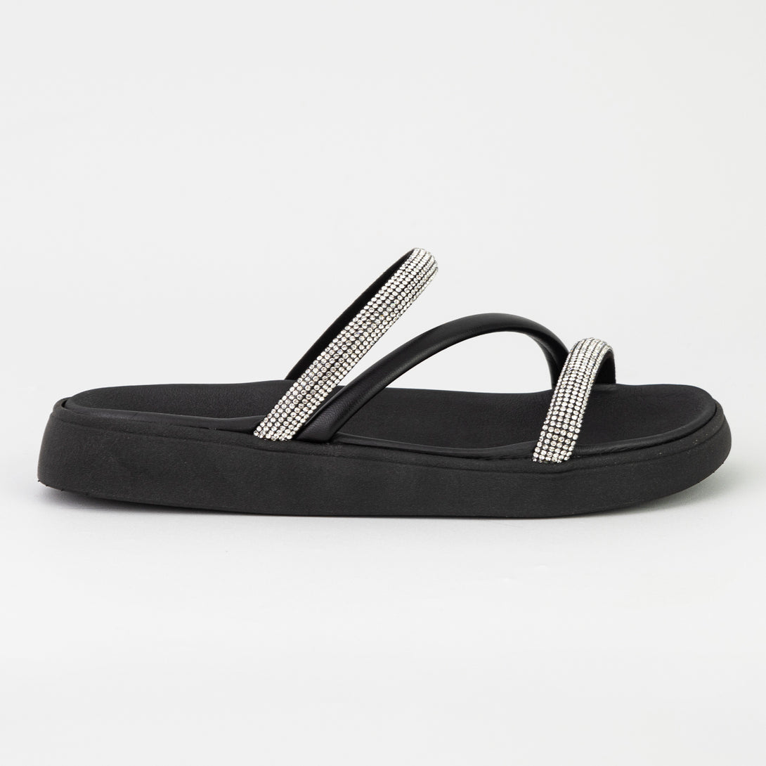 Sandalia Feminina FlatForm, Sandalia feminina papepe moleca, papete feminino moleca, rasteirinha moleca papete, sandalia moleca strass