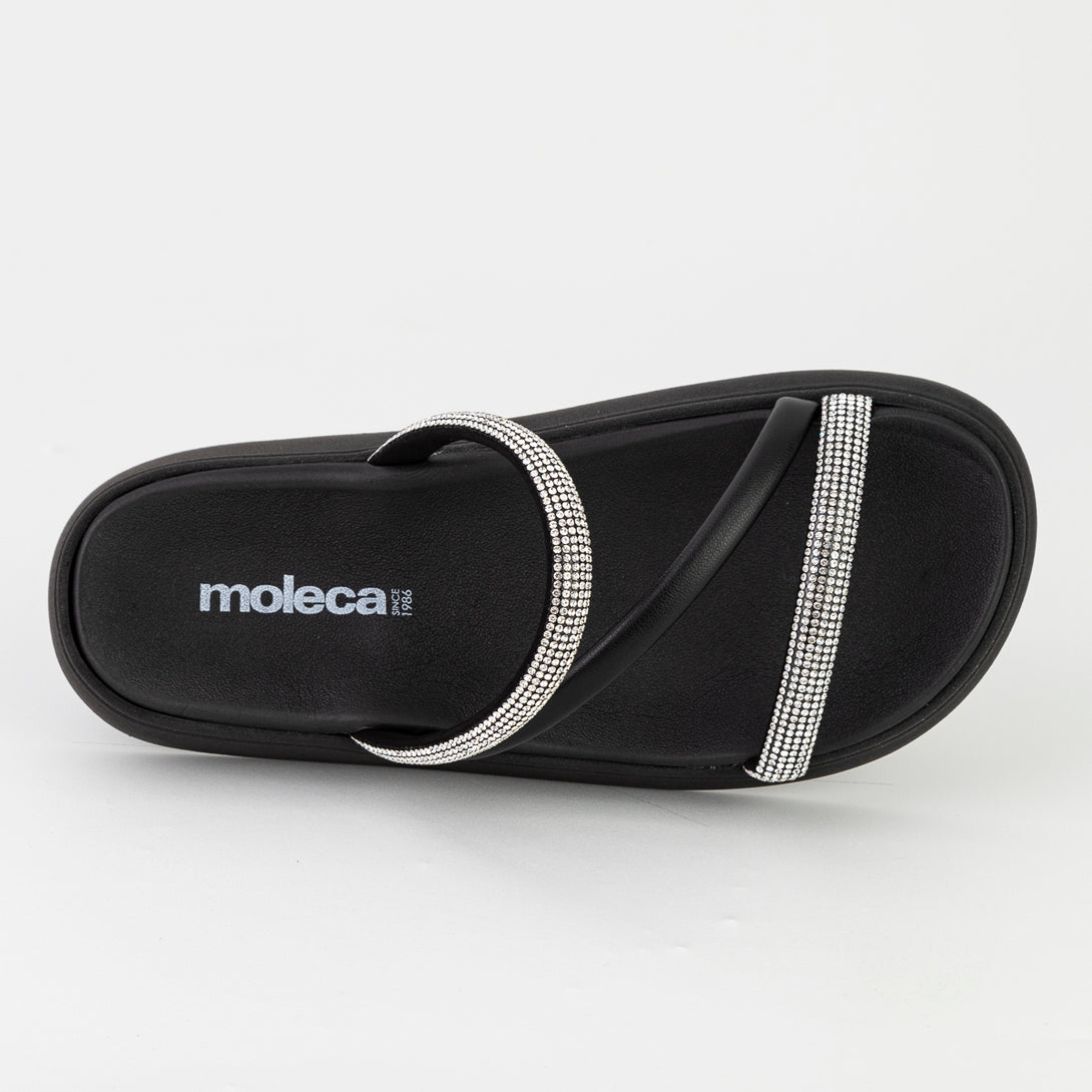 Sandalia Feminina FlatForm, Sandalia feminina papepe moleca, papete feminino moleca, rasteirinha moleca papete, sandalia moleca strass