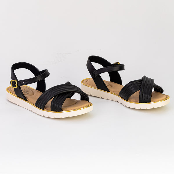 Sandália Feminina Plataforma com Fivela - Modare